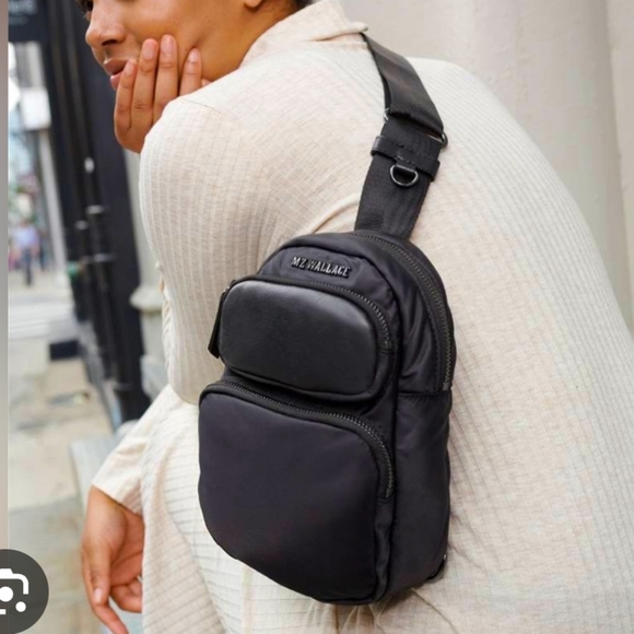 MZ Wallace Black Bowery Transit Bag